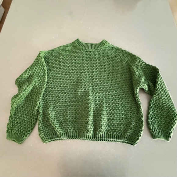 Universal Thread Sweaters - Women's X-Large XL Universal Thread Green Cable Knit Crewneck Sweater EUC